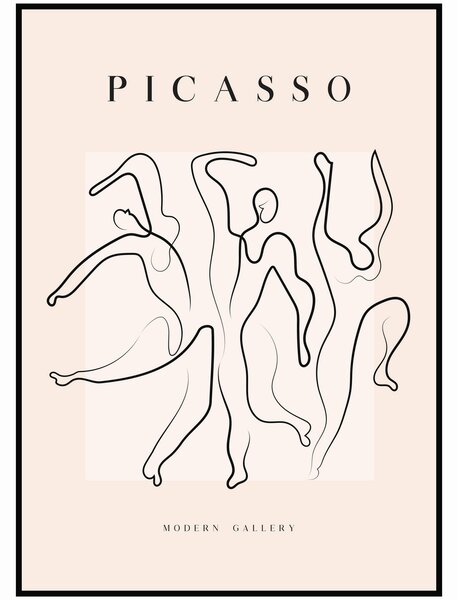 Pablo Picasso - Tanec Rozměr plakátu: A4 (21 x 29,7 cm)
