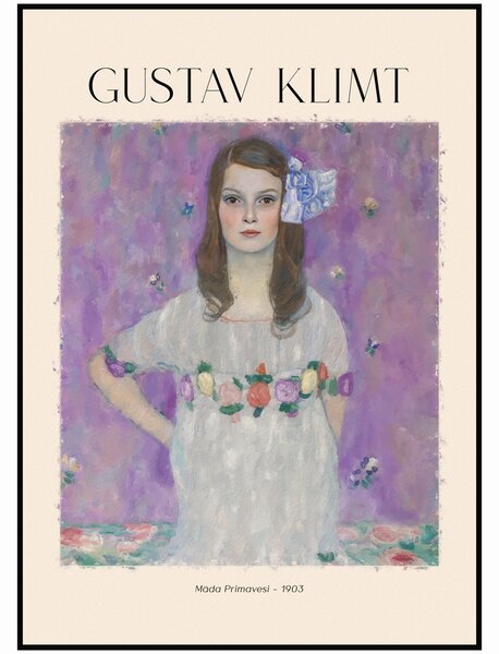 Gustav Klimt - Mäda Primavesi Rozměr plakátu: A4 (21 x 29,7 cm)