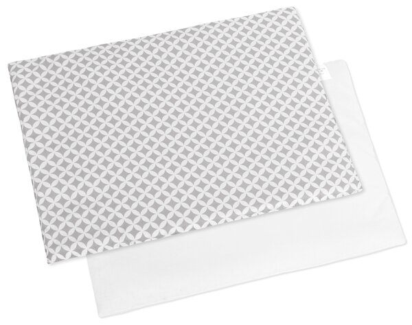 BELLATEX Polštářek pro kojence do postýlky Šedá,Bílá 42x32 cm - tenký