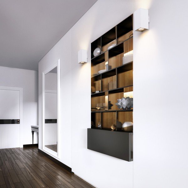 AGATE II nástěnná matná bílá 230V GU10 2x35W - RED - DESIGN RENDL