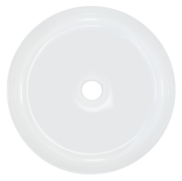 Comad Maja umyvadlo 36.5x36.5 cm kulatý na pult bílá lesk UN-MAJA-GW