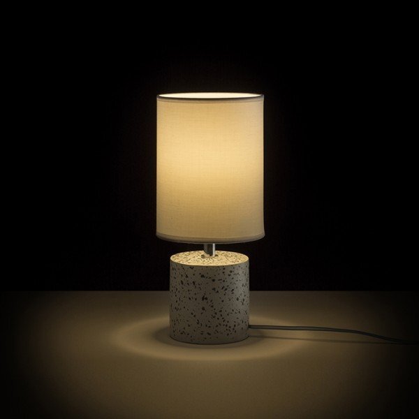 CAMINO stolní se stínidlem bílá dekor teraso 230V E27 28W - RED - DESIGN RENDL