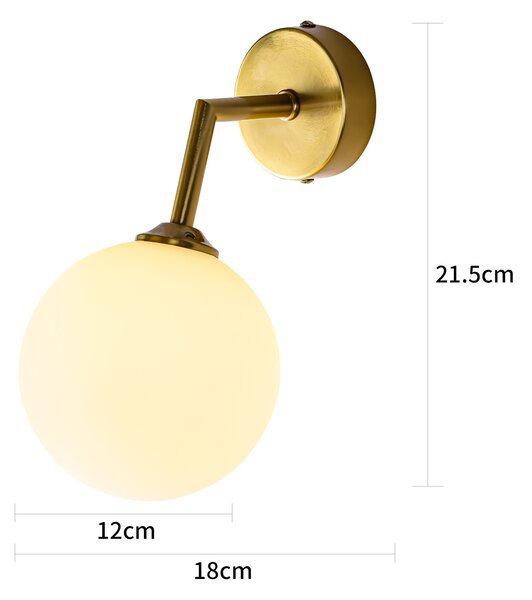 Light Prestige Dorado nástěnné svítidlo 1x40 W zlatá LP-002/1W