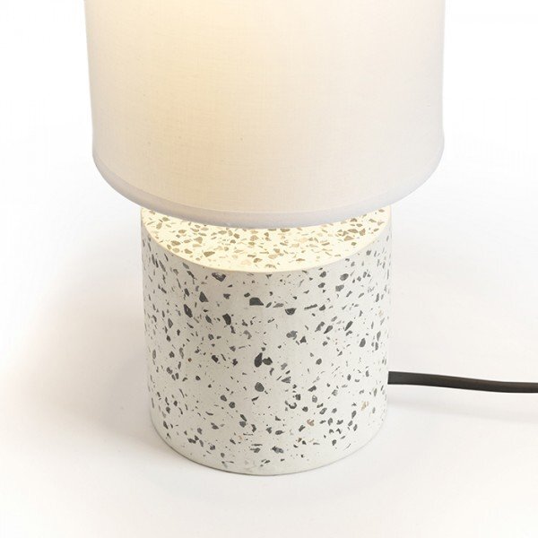 CAMINO stolní se stínidlem bílá dekor teraso 230V E27 28W - RED - DESIGN RENDL
