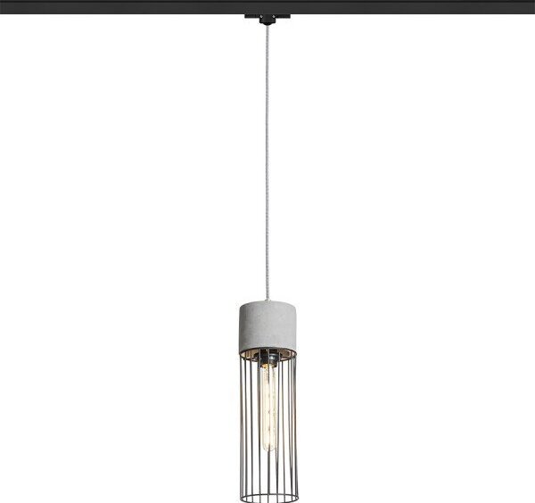 BURTON pro tříokr. lištu beton/černá 230V E27 42W - RED - DESIGN RENDL