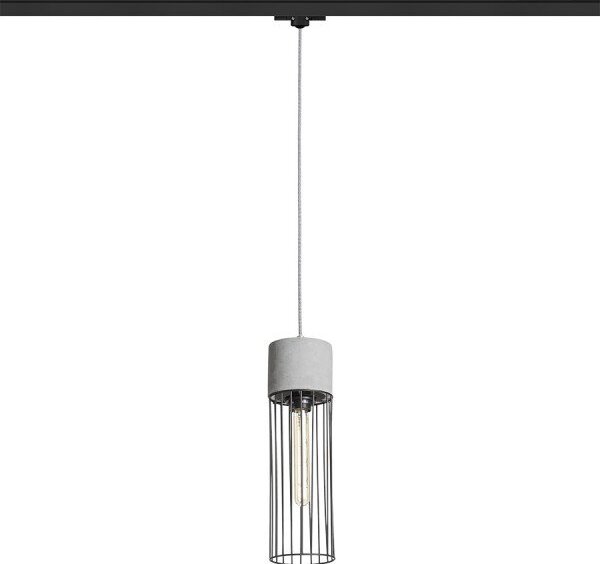 BURTON pro tříokr. lištu beton/černá 230V E27 42W - RED - DESIGN RENDL