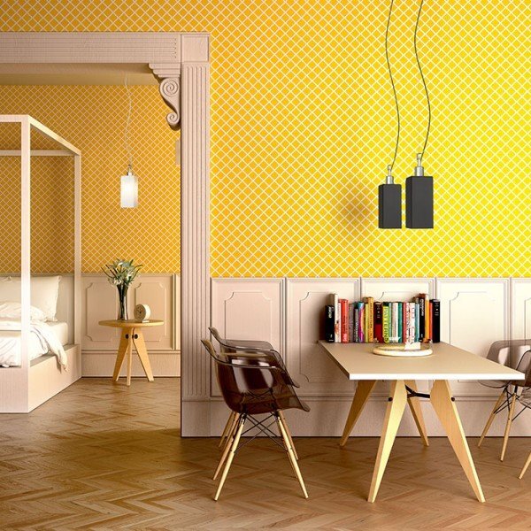 LIZ NEW závěsná černá chrom 230V E27 28W - RED - DESIGN RENDL