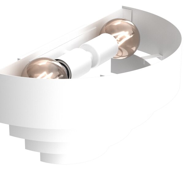 Nástěnné svítidlo RINGS 2xE27/15W/230V bílá