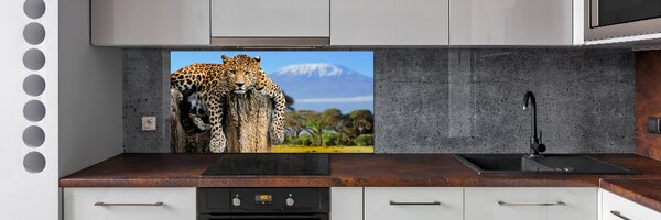 Panel do kuchyně Leopart na kmeni pksh-66888484