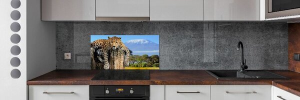 Panel do kuchyně Leopart na kmeni pksh-66888484