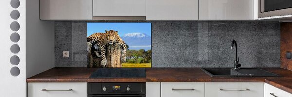 Panel do kuchyně Leopart na kmeni pksh-66888484