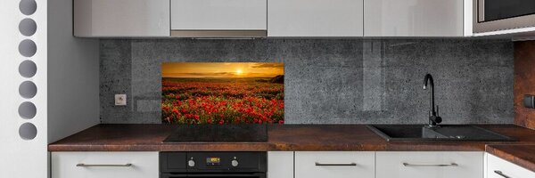 Dekorační panel sklo Pole máků pksh-67034029