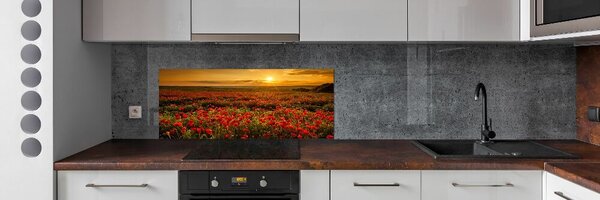 Dekorační panel sklo Pole máků pksh-67034029