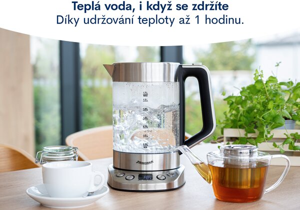 Remoska R307002 Skleněná rychlovarná konvice Carino