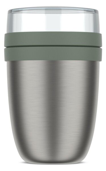 Termoska na jídlo z nerezové oceli ve stříbrné barvě/šalvějově zelená 500 ml Ellipse – Mepal