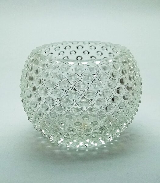 Sklárna Častolovice - Váza 12cm - Hobnail - Ananas - křišťál
