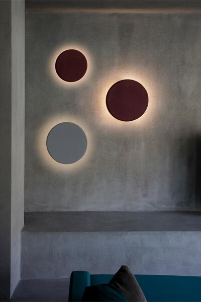 TOU 450 nástěnná lampa, bordó 45cm - FARO