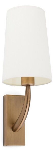 REM nástěnná lampa, starozlatá/bílá - FARO