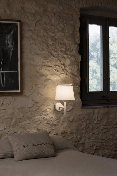 SAVOY nástěnná lampa, bílá - FARO
