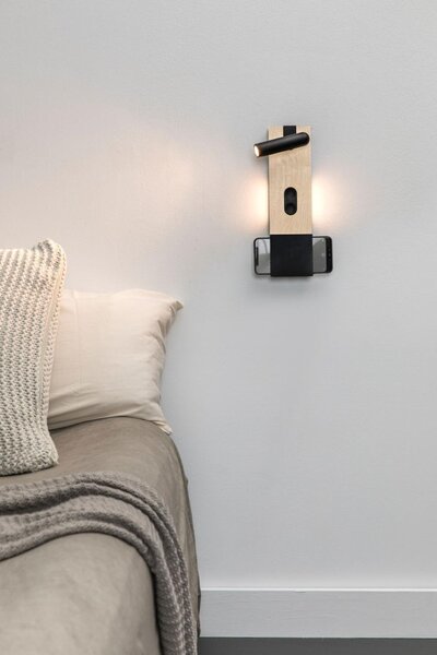 MAGOS nástěnná lampa, javor - FARO