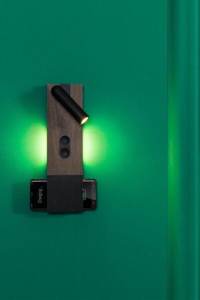 MAGOS nástěnná lampa, ořech - FARO