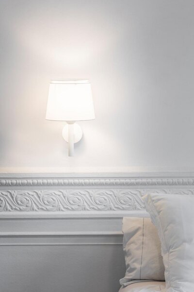 SAVOY nástěnná lampa, bílá - FARO