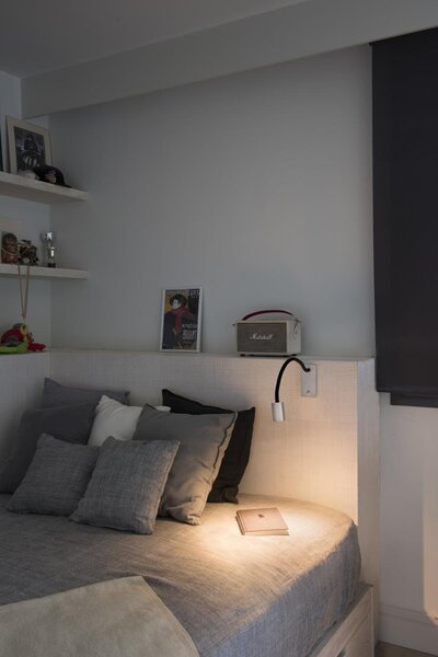 LESER nástěnná lampa na čtení, nikl - FARO