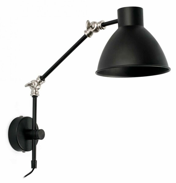 CELIA nástěnná lampa, černá - FARO
