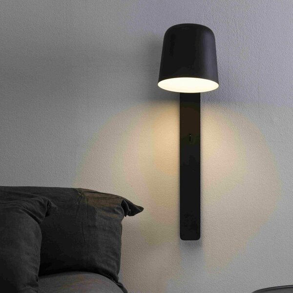 TILA černá nástěnná lampa - FARO