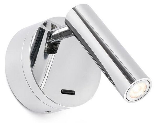 BOC nástěnná lampa na čtení, chrom - FARO