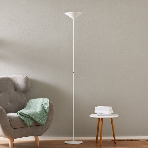 Stojací Lampa Rotaliana, Dry, stmívatelné, Bílá, Obývací pokoj, Kov, Design