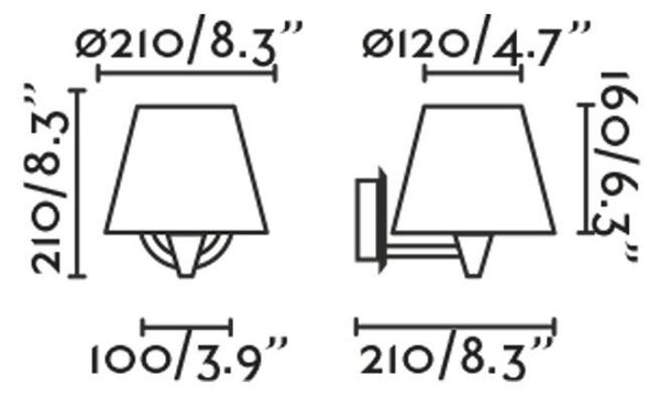 SUMBA černá/ratan nástěnná lampa - FARO