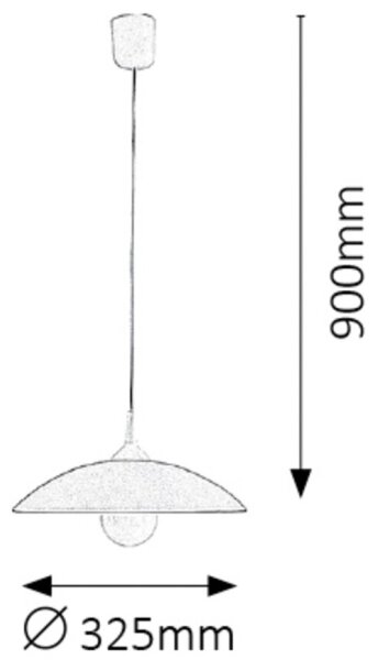 Rabalux 1408 - Lustr CUPOLA RANGE 1xE27/60W/230V šedá