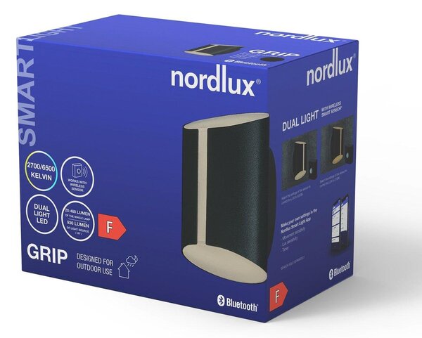 NOR 2118201003 Grip Smart venkovní nástěnné svítidlo černá - NORDLUX