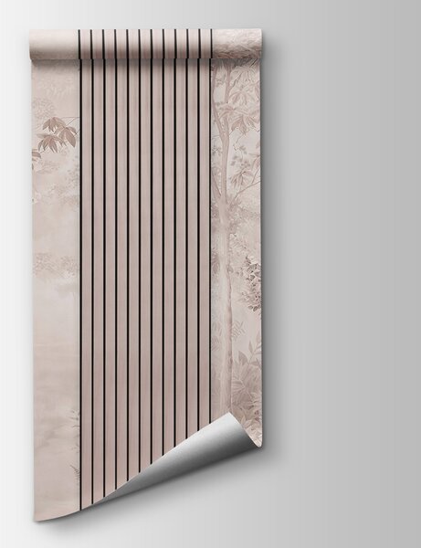 Fototapeta Tapeta se stromy a květinami, Přírodní fototapety, Populární fototapety, w00670v1 - Tapeko.co.cz
