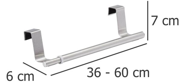 Závěsný věšák na utěrky, nastavitelný 36 - 60 cm, WENKO