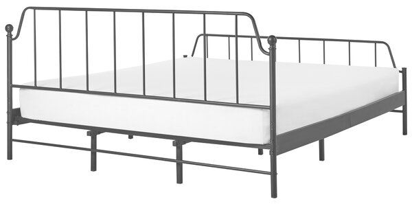 Postel Kov MAURESSAC 180 x 200 cm Černá