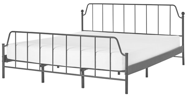Postel Kov MAURESSAC 180 x 200 cm Černá