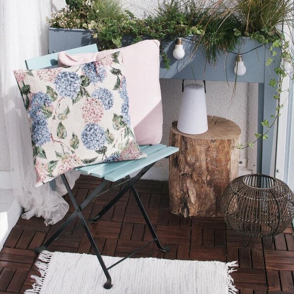Povlak SOFA hortensie pastelová 45 x 45 cm