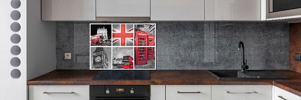 Dekorační panel sklo Koláž Londýn pksh-67924955