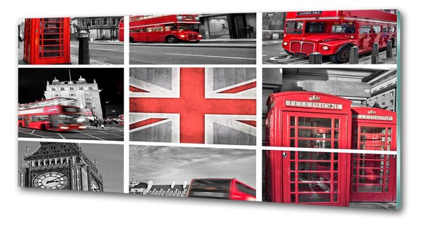Dekorační panel sklo Koláž Londýn pksh-67924955