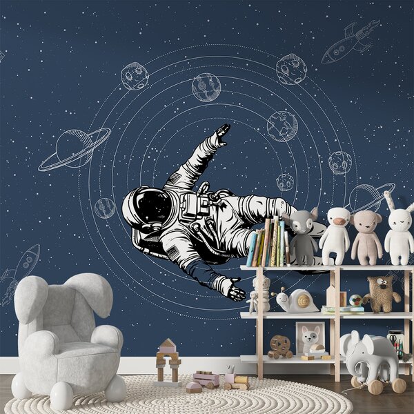 Fototapeta Astronaut vznášející se ve vesmíru, Vesmírné fototapety, Populární fototapety, w00712 - Tapeko.co.cz