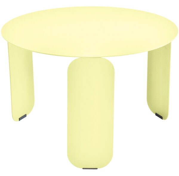 Citronově žlutý kovový zahradní konferenční stolek Fermob Bebop 60 cm