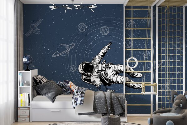 Fototapeta Astronaut vznášející se ve vesmíru, Vesmírné fototapety, Populární fototapety, w00712 - Tapeko.co.cz