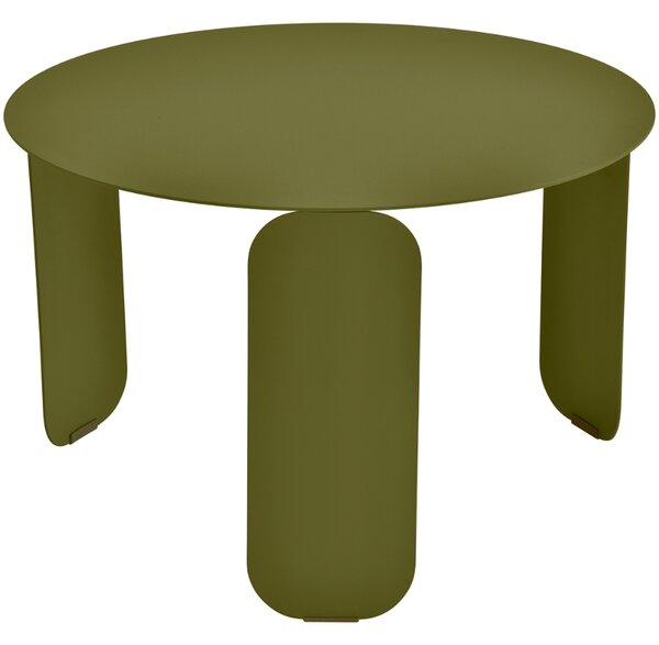 Zelený kovový zahradní konferenční stolek Fermob Bebop 60 cm - odstín pesto