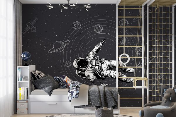Fototapeta Astronaut vznášející se ve vesmíru, Vesmírné fototapety, Populární fototapety, w00712v5 - Tapeko.co.cz