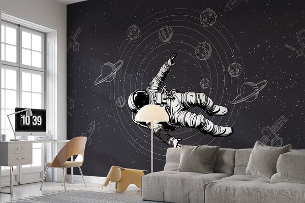 Fototapeta Astronaut vznášející se ve vesmíru, Vesmírné fototapety, Populární fototapety, w00712v5 - Tapeko.co.cz