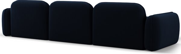 -25 % Dny MOMENTI– Cosmopolitan Design Královsky modrá sametová rohová pohovka Sydney 320 cm, levá