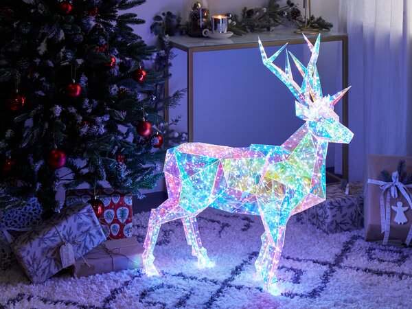 Venkovní dekorace LED POLARIS 90 cm Sob Vícebarevná