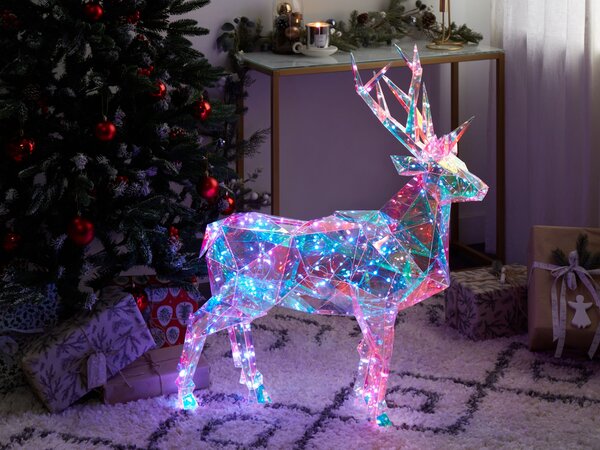 Venkovní dekorace Smart LED s aplikací POLARIS 90 cm Sob Vícebarevná